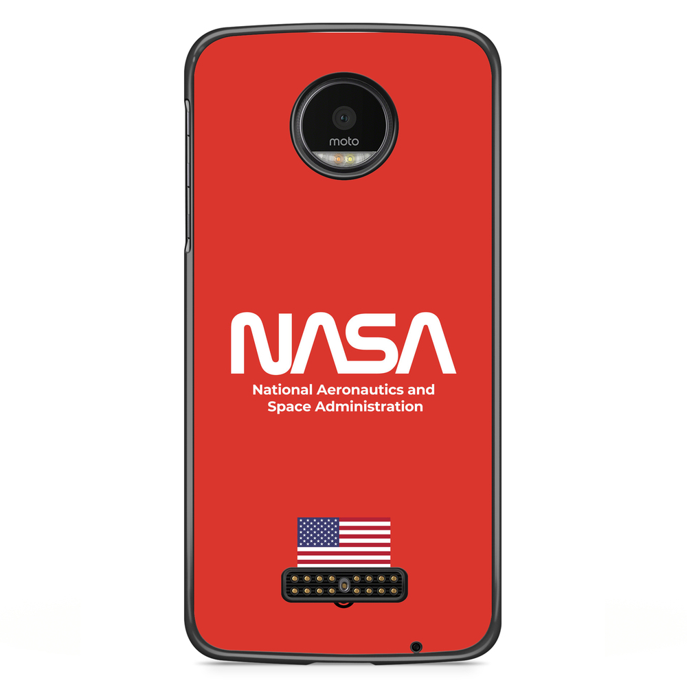 Motorola Moto Z Case - NASA Worm Red