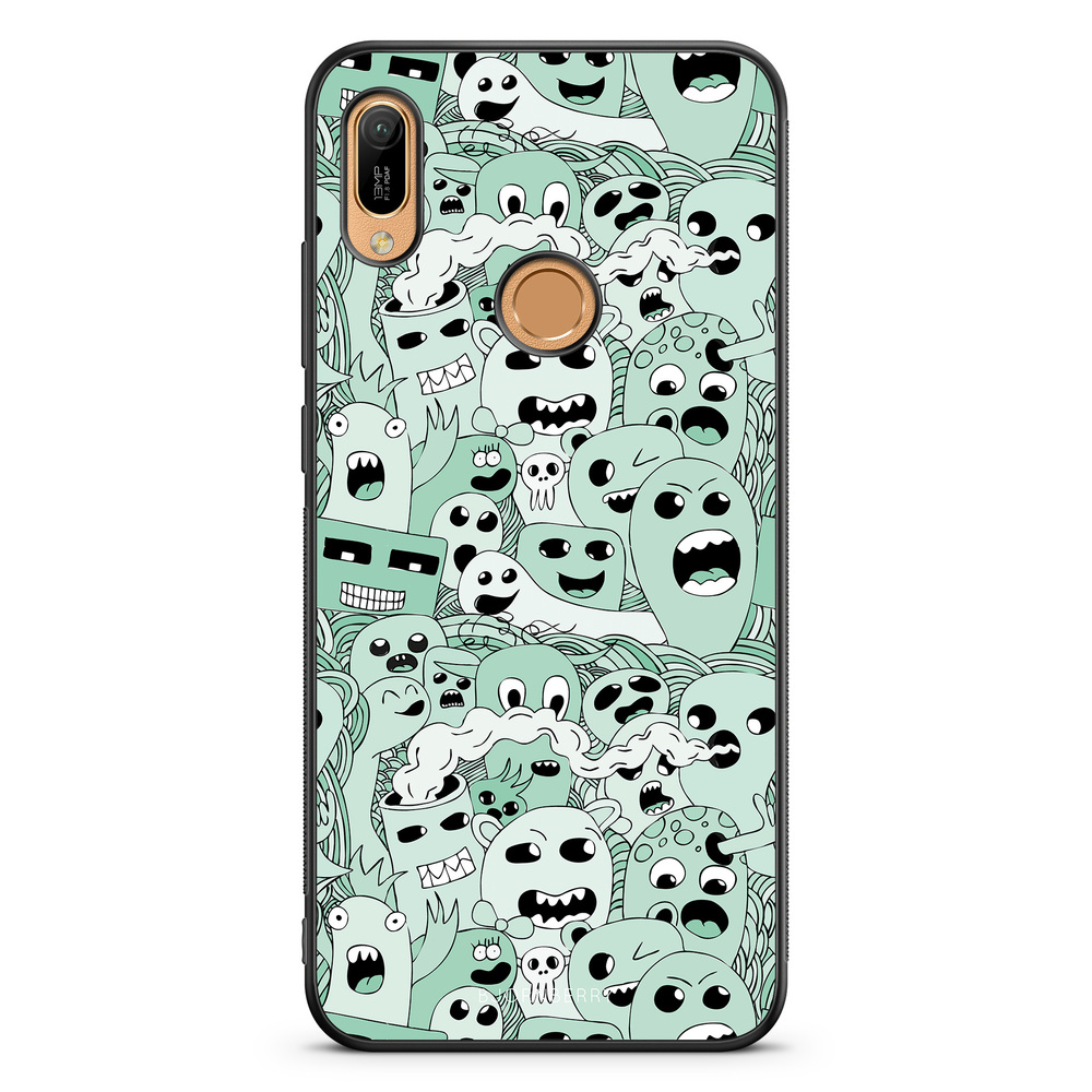 Huawei Y6 2019 Case - Ghost Pattern
