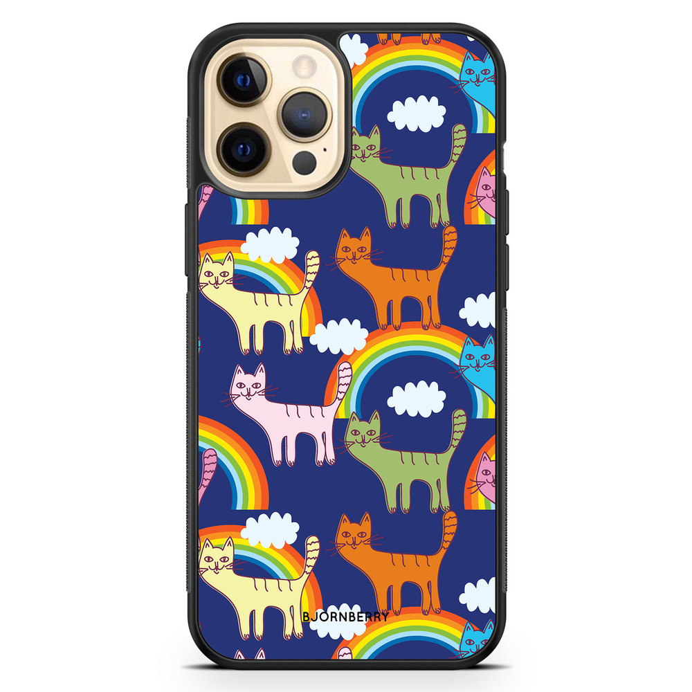 iPhone 12 Pro Max Case - Cats & Rainbows