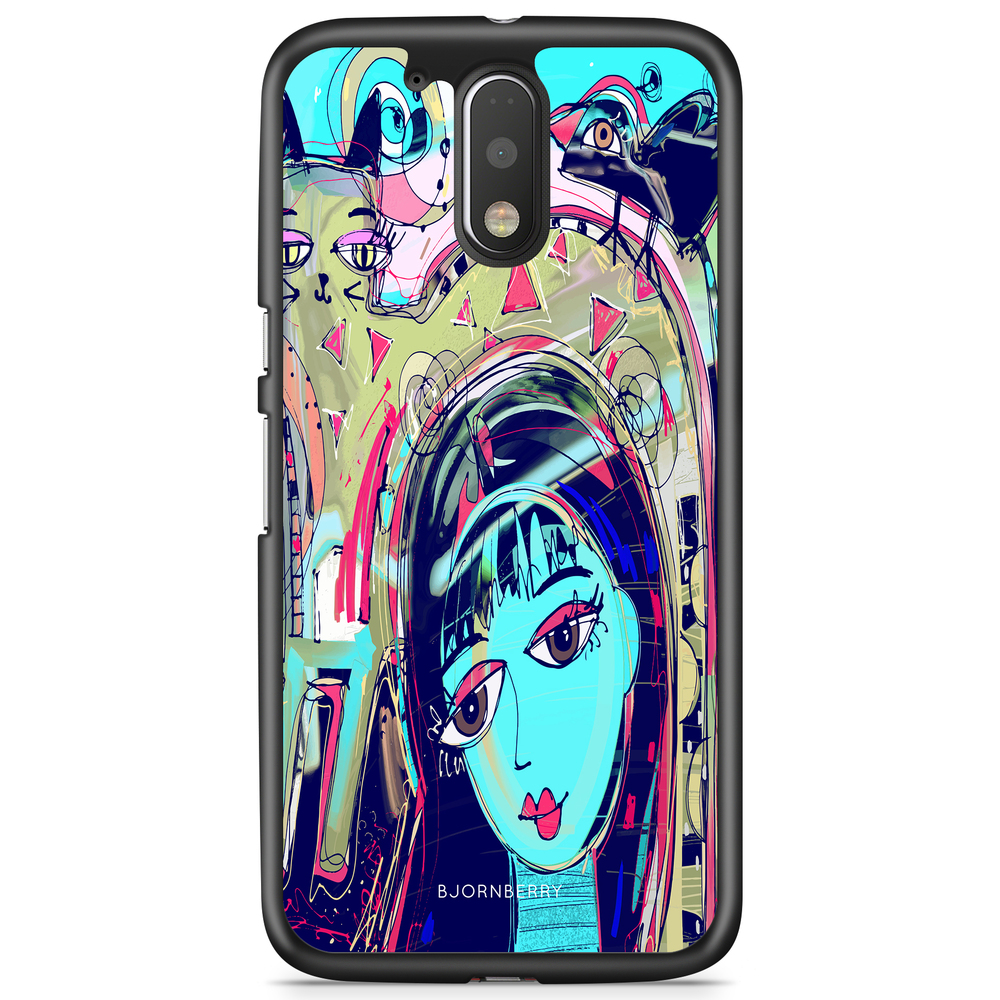 Moto G4/G4 Plus Case - Abstract Cat