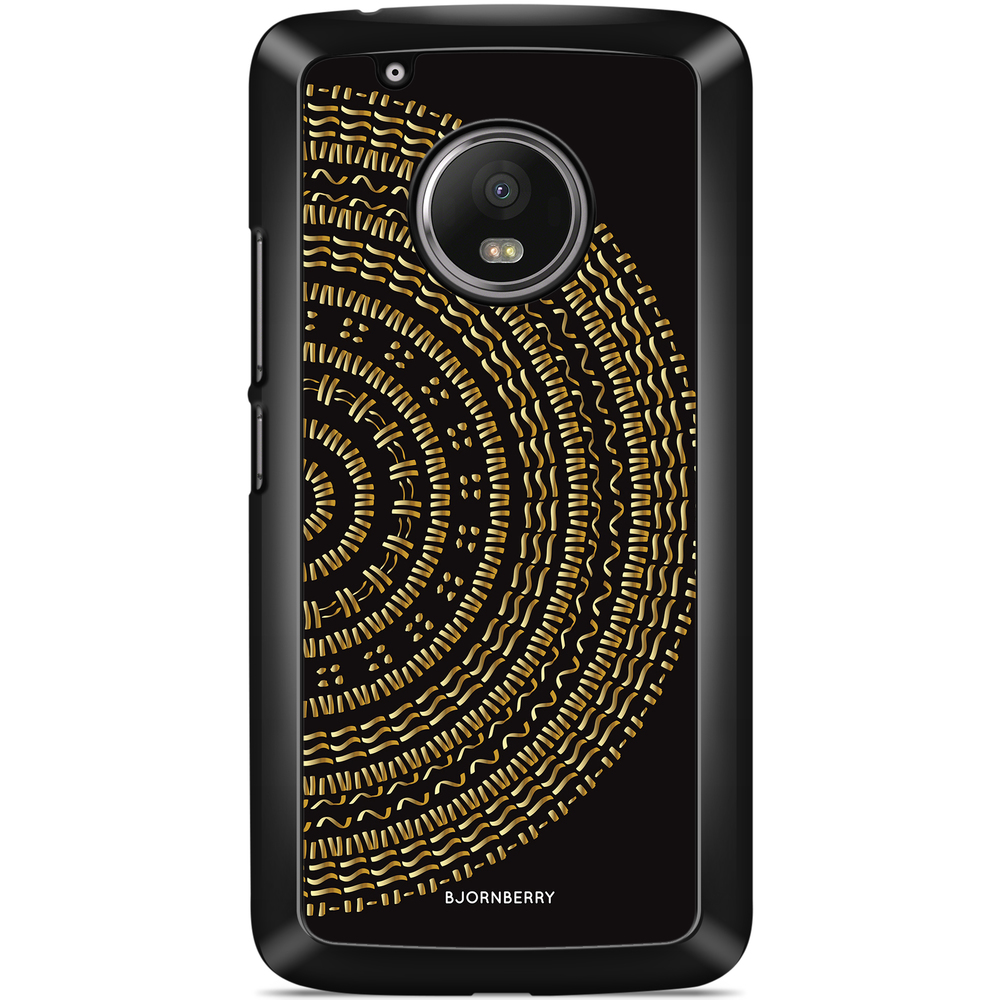 Moto G5 Plus Case - Mandala Gold/Black