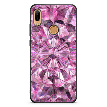 Huawei Y6 2019 Skal - Rosa Kristaller