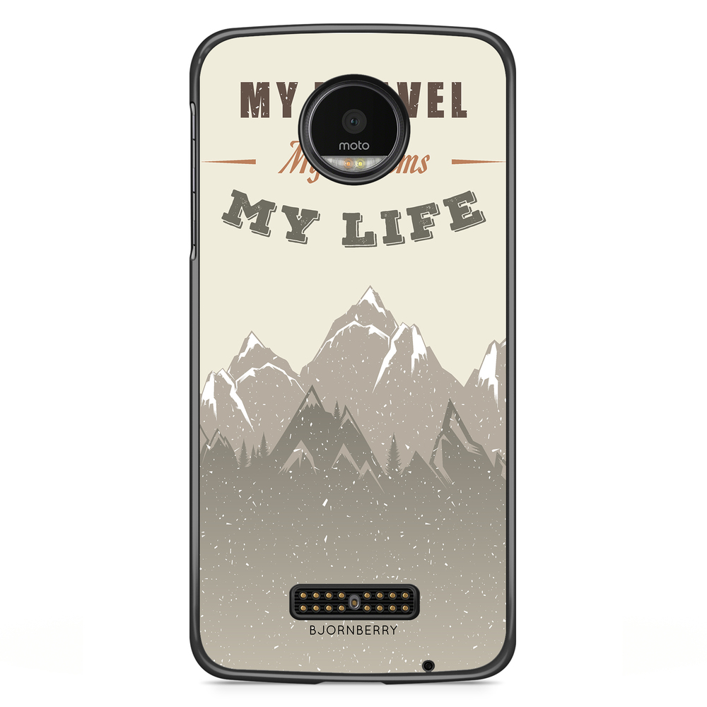 Moto Z2 Play Case - My Travels, My Life