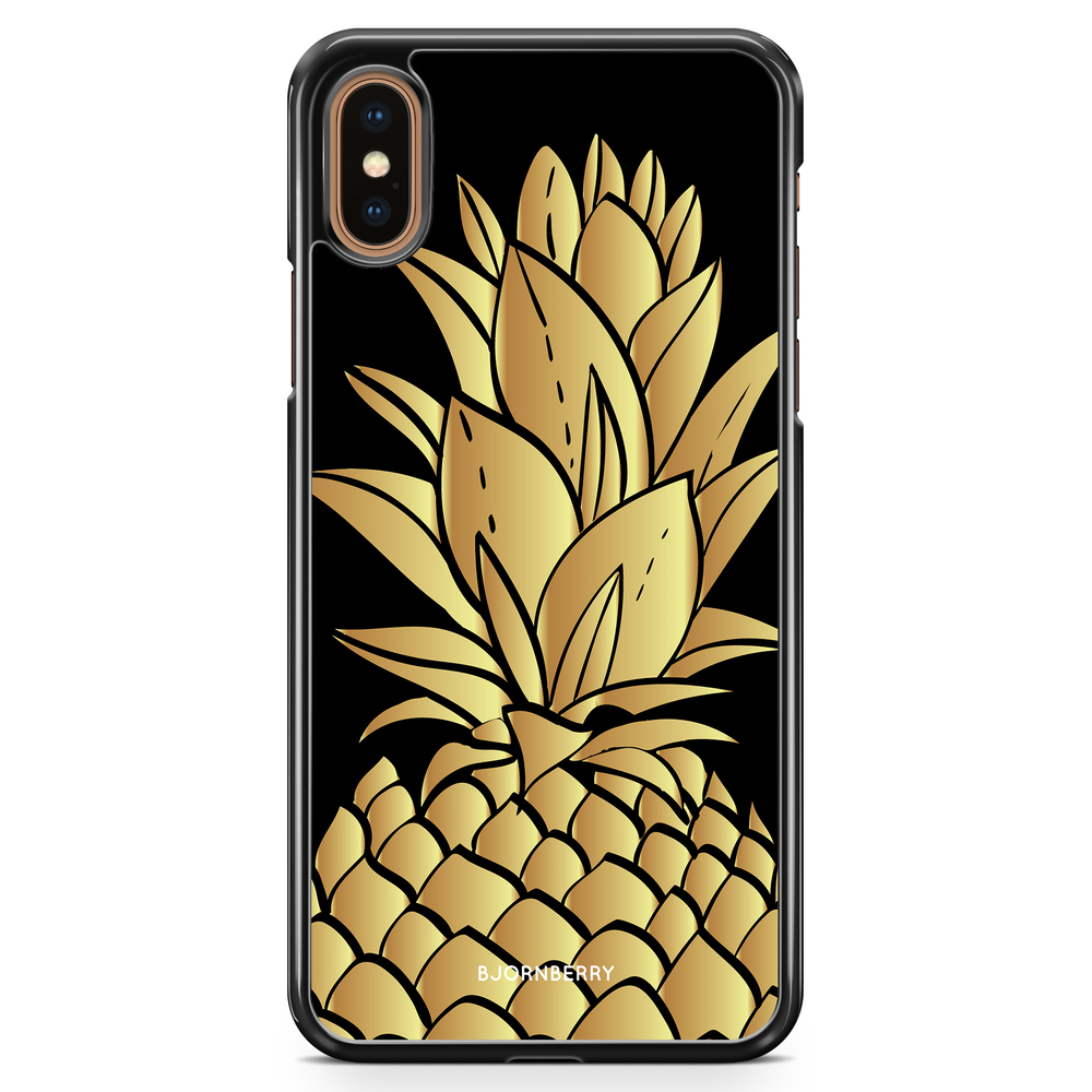 iPhone XS Max Case - Gold Pineapple