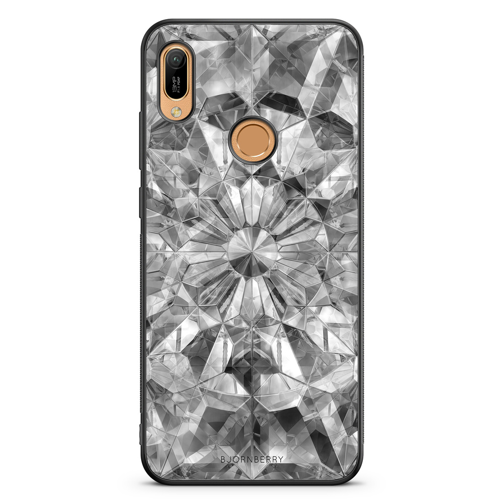 Huawei Y6 2019 Case - Grey Crystals