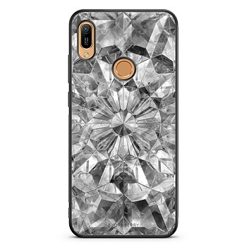 Huawei Y6 2019 Skal - Grå Kristaller