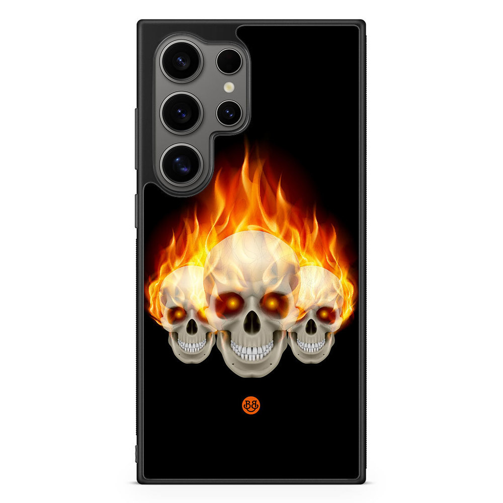 Samsung Galaxy S24 Ultra Case - Flames Skulls