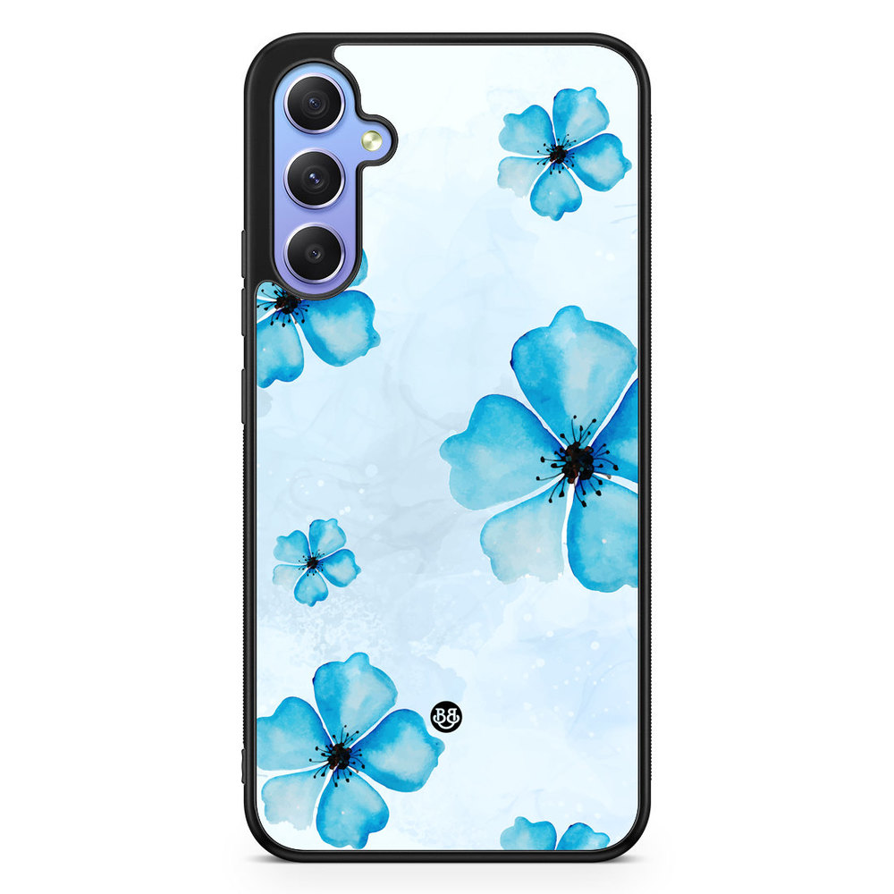 Samsung Galaxy A34 5G Case - WILD BLOOM - Blue Bloom