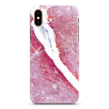 iPhone XS Max Premium Skal - Rosa Marmor