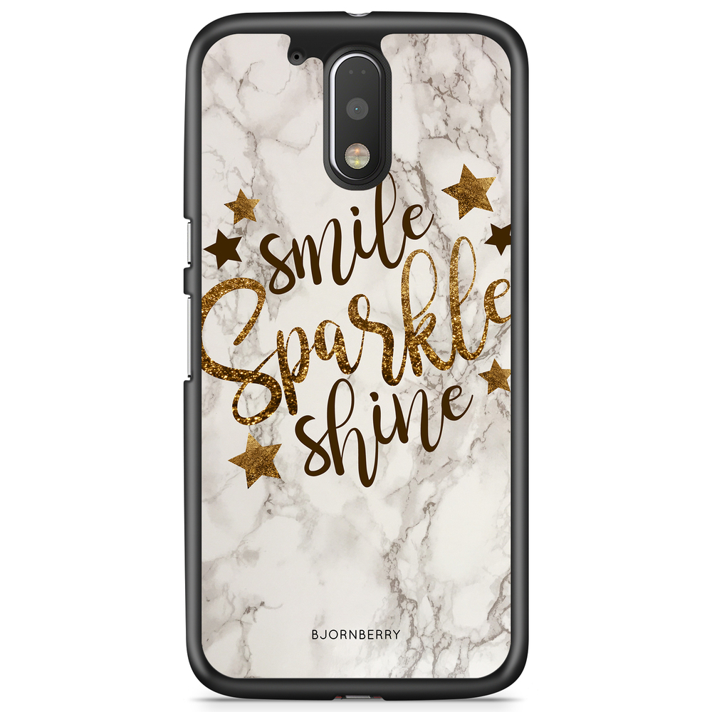 Moto G4/G4 Plus Case - Smile,Sparkle,Shine