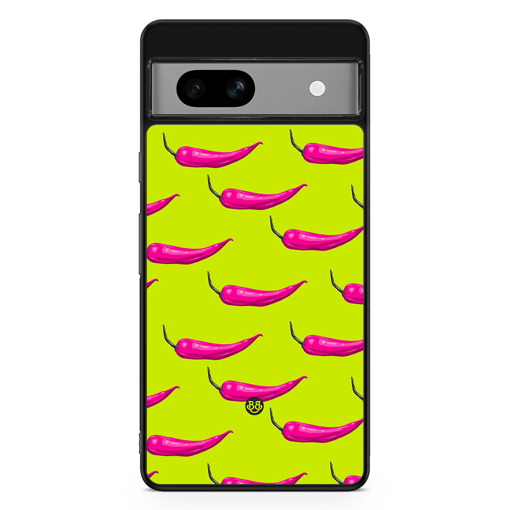 Google Pixel 7a Case - Chilli Pattern