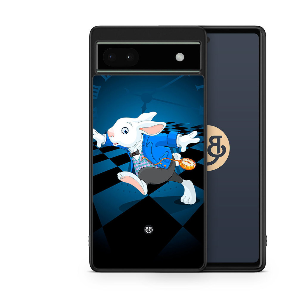 Google Pixel 6a Case - White rabbit