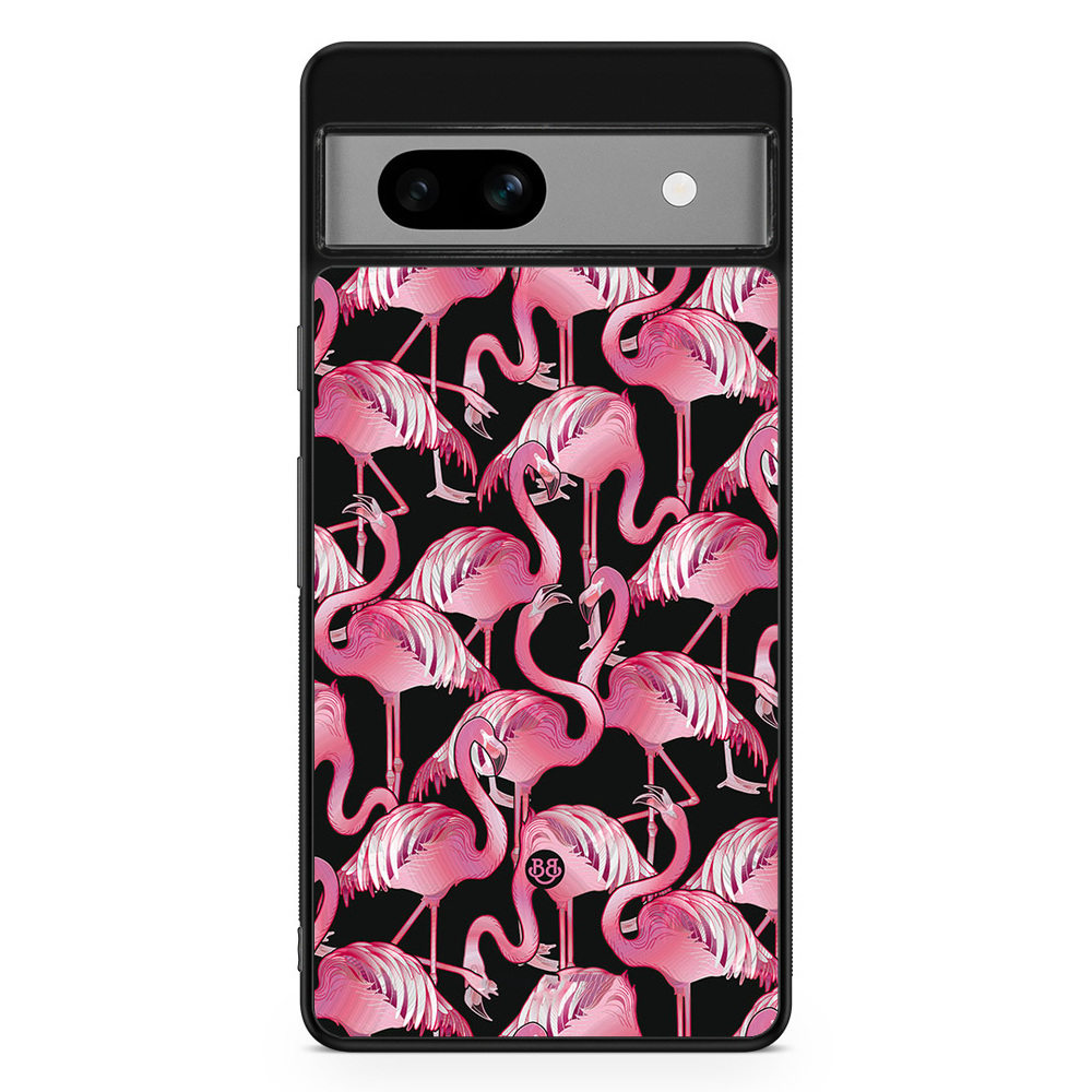Google Pixel 7a Case - Flamingos