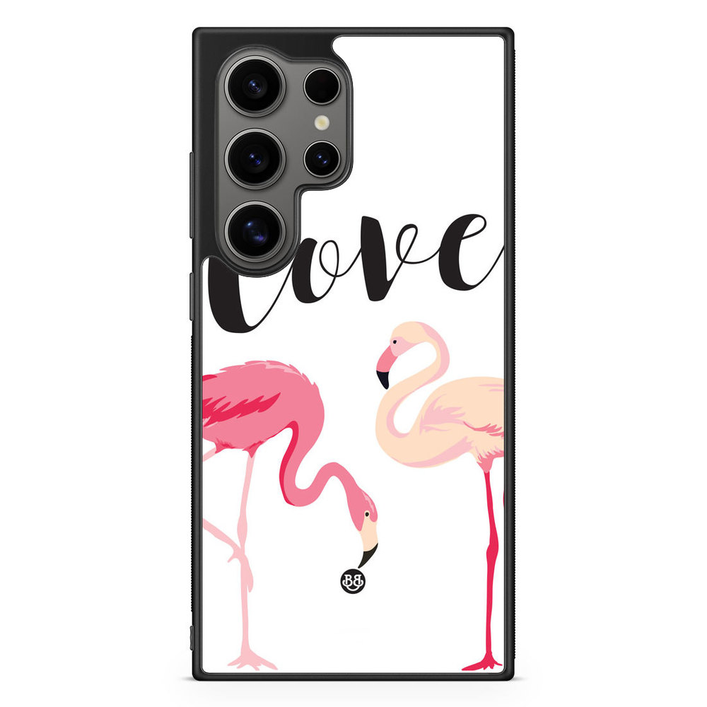 Samsung Galaxy S24 Ultra Case - Love Flamingo