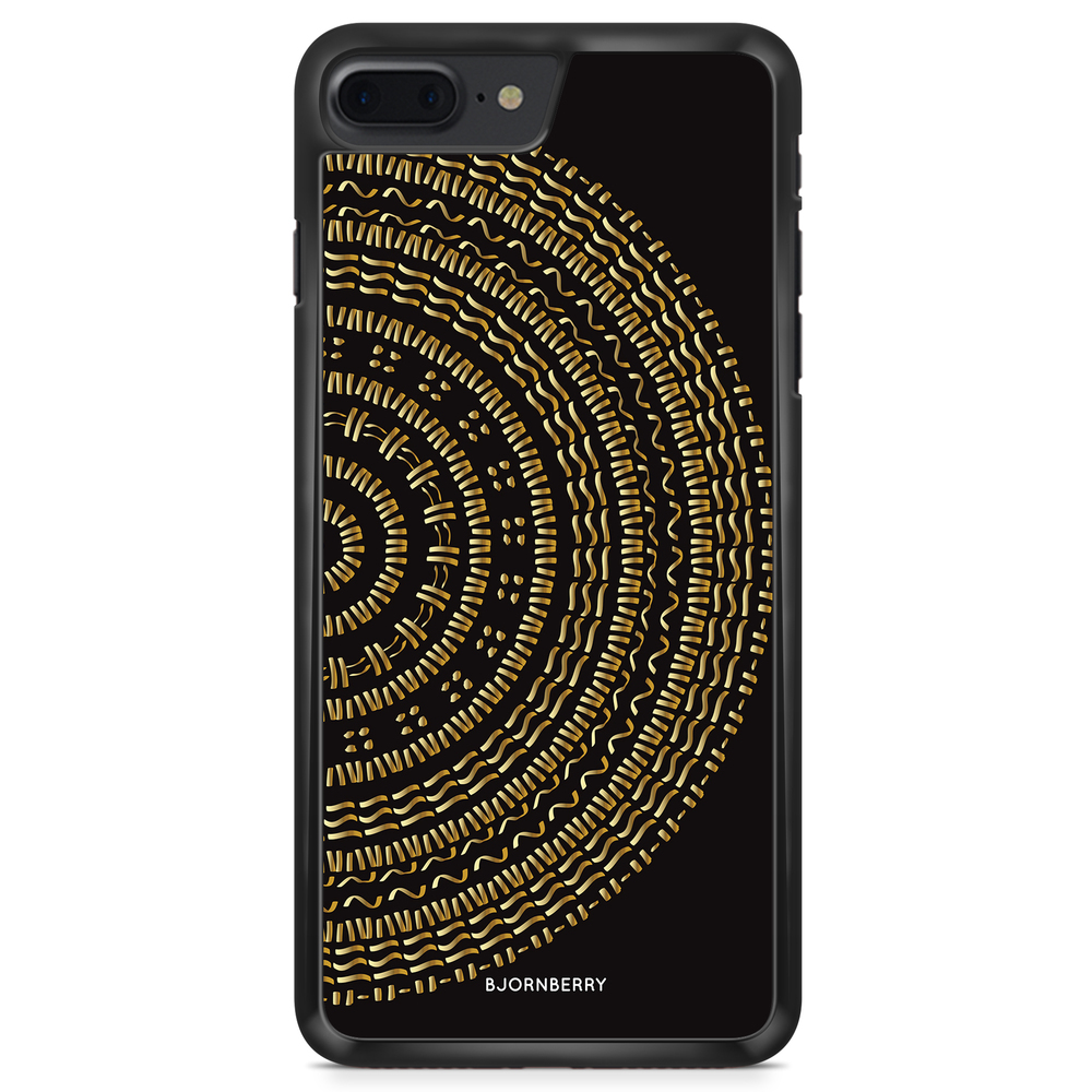 iPhone 8 Plus Case - Mandala Gold/Black