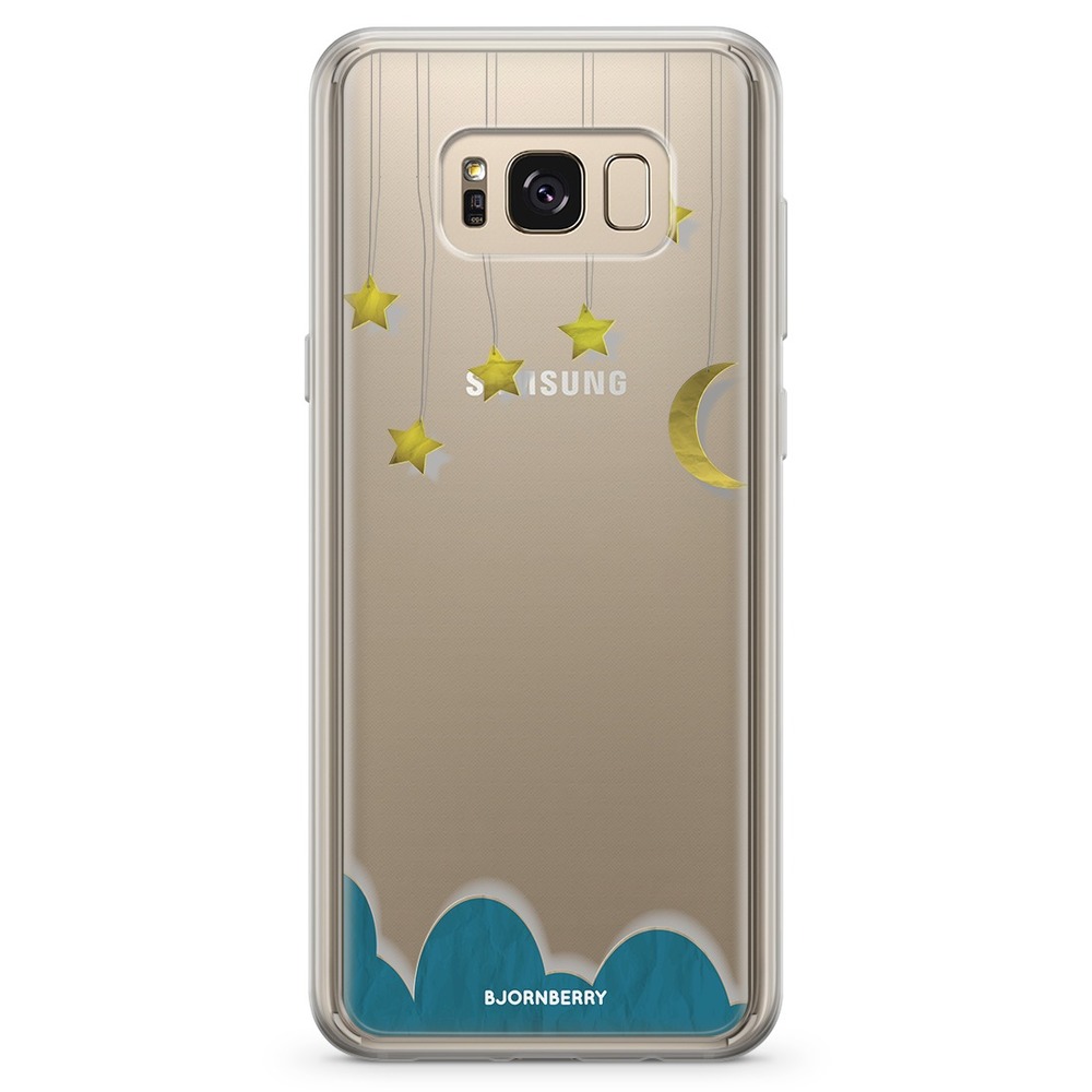Samsung Galaxy S8 Plus Fashion Skal - Måne Stjärnor