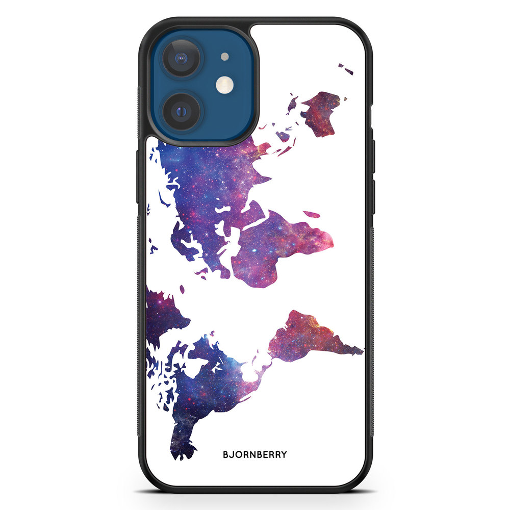 iPhone 12 Mini Skal - Världkarta Rymd