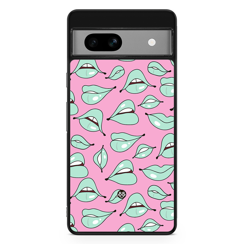 Google Pixel 7a Case - Green Lips