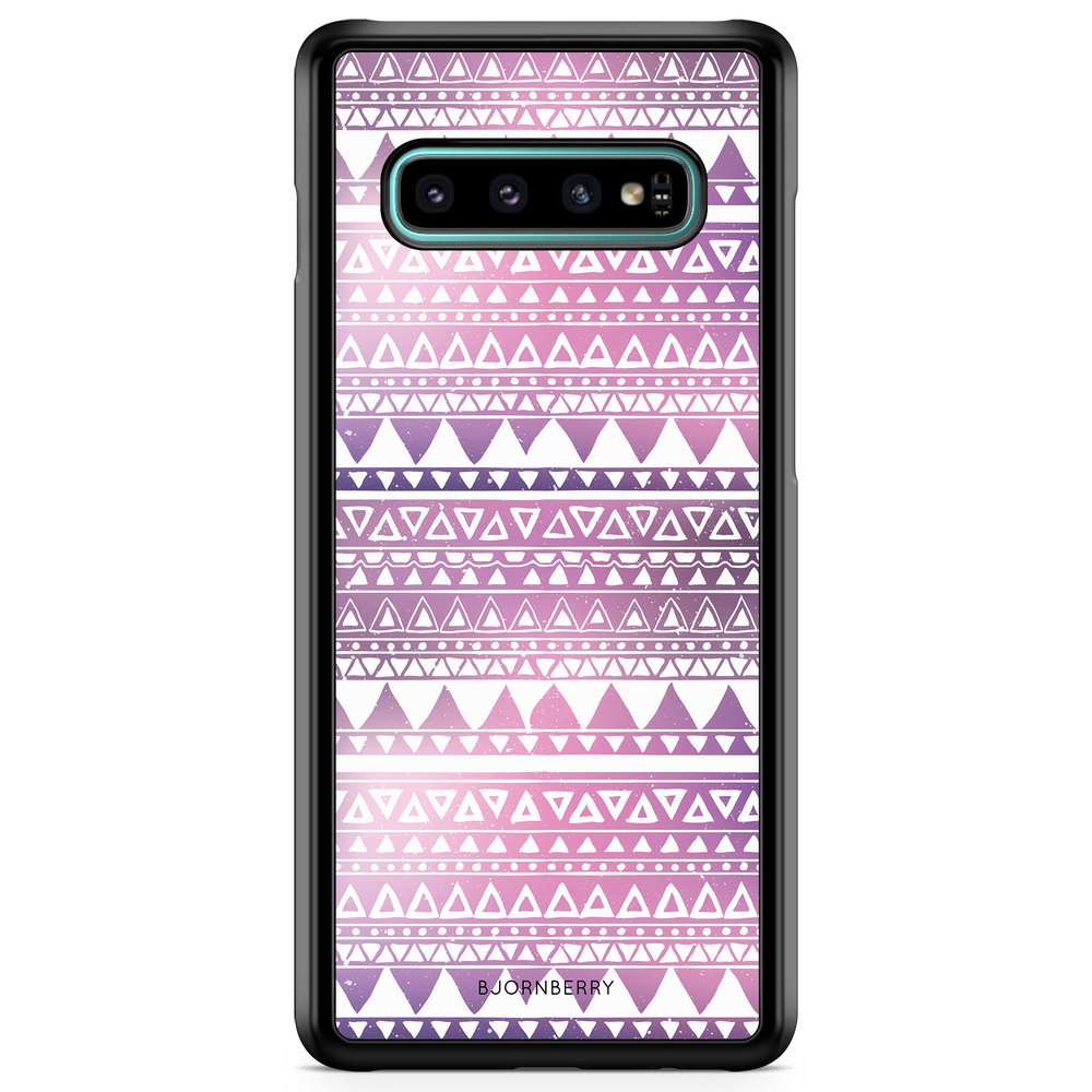 Samsung Galaxy S10 Plus Case - Purple Aztec