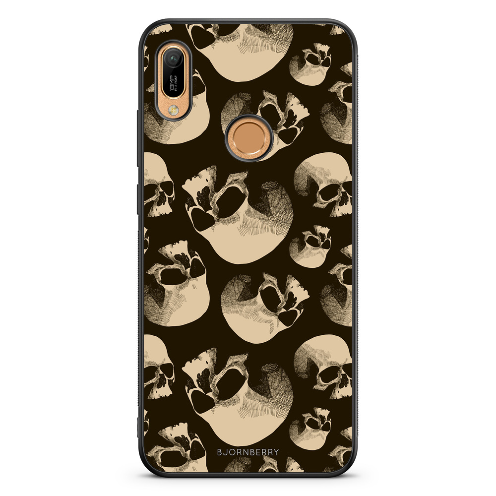Huawei Y6 2019 Case - Skull Pattern