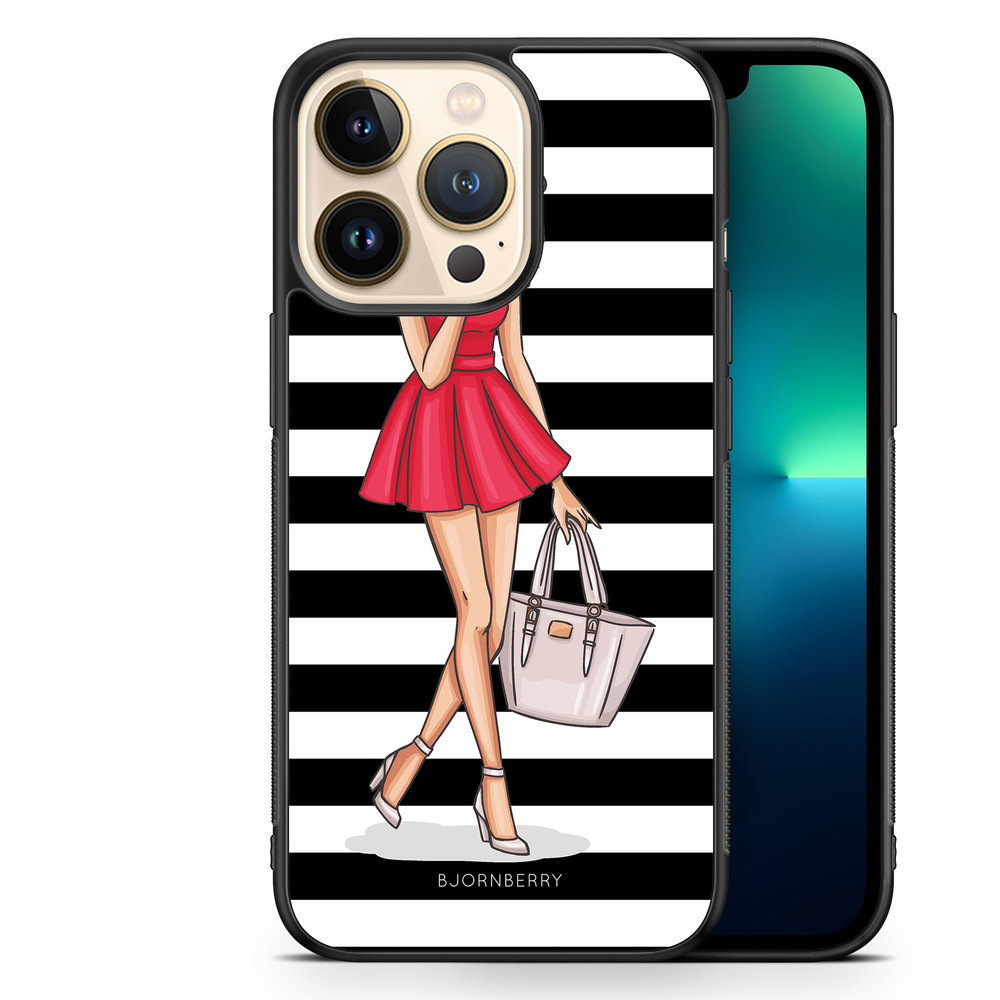 iPhone 13 Pro Case - Fashion Girl Red