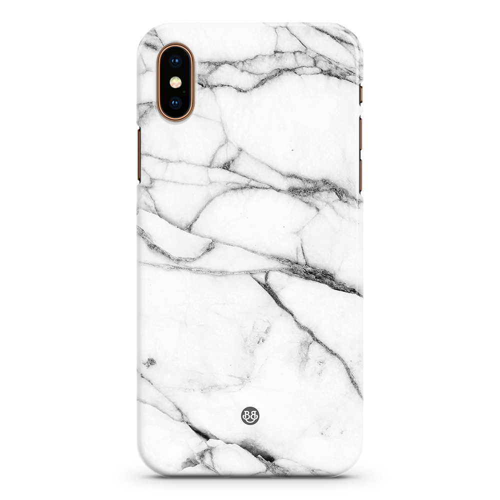 iPhone XS Max Premium Case - White Marble