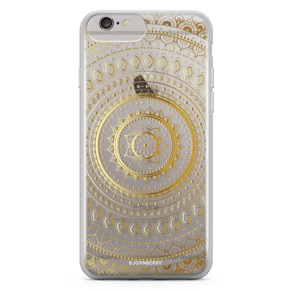 iPhone 6 Plus/6s Plus Fashion Skal - Guld Mandala