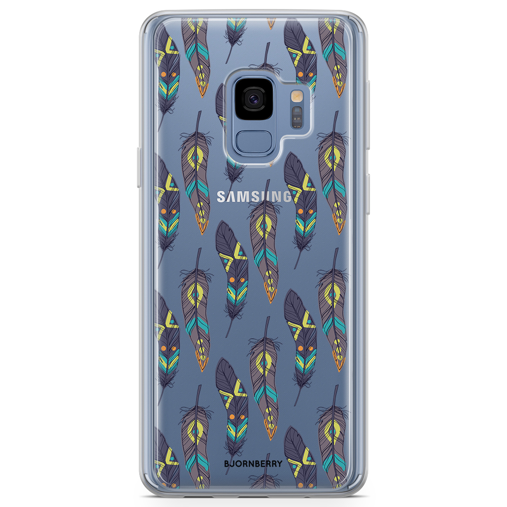 Samsung Galaxy S9 Fashion Case - Ethnic Feathers