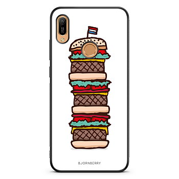 Huawei Y6 2019 Skal - Gigantisk Hamburgare