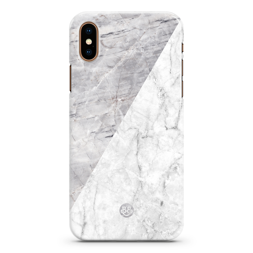 iPhone XS Max Premium Case - Half Marble