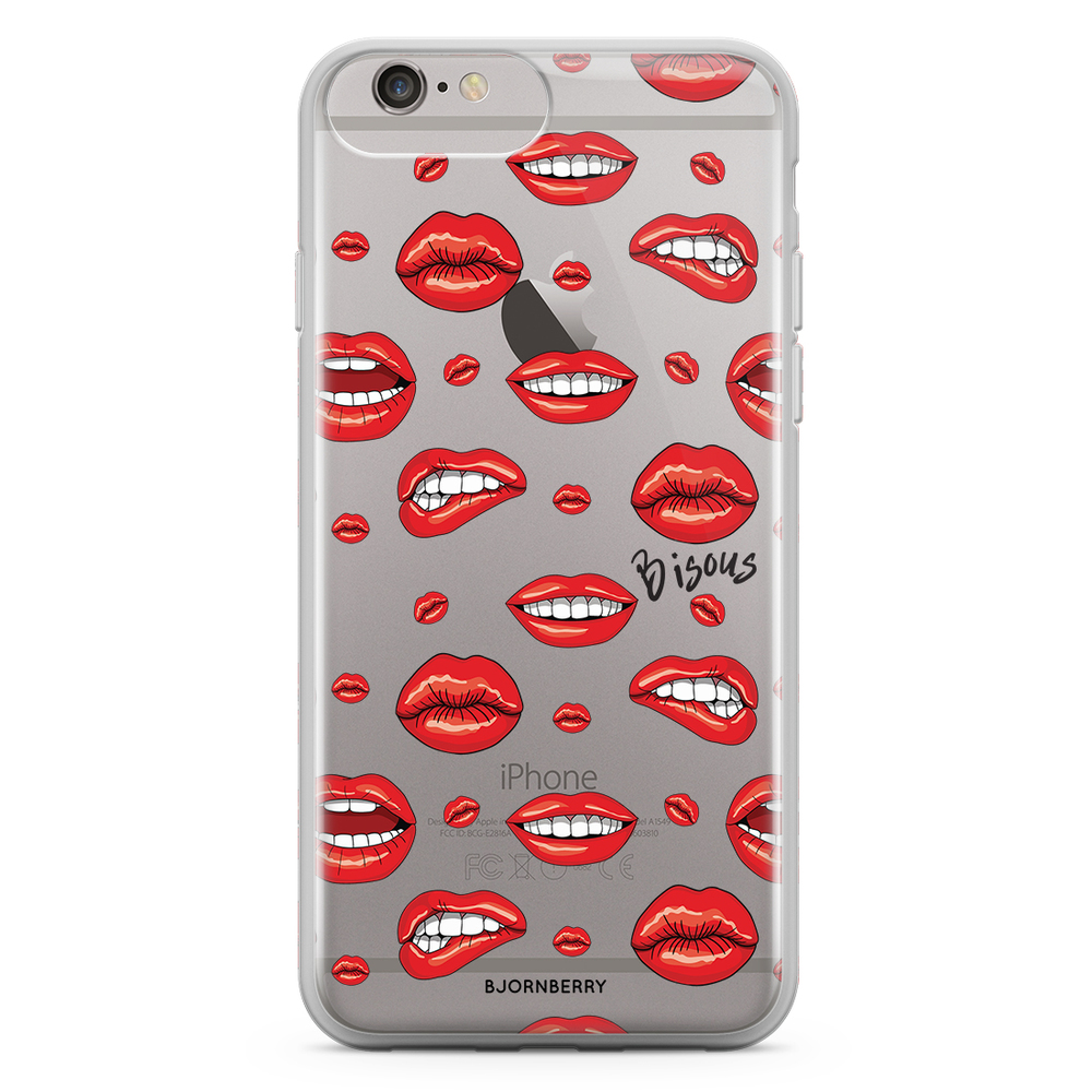 iPhone 6 Plus/6s Plus Fashion Case - Bisous Lips