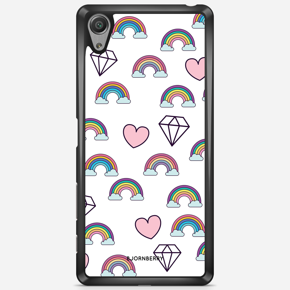 Sony Xperia X Performance Case - Rainbows & Diamonds