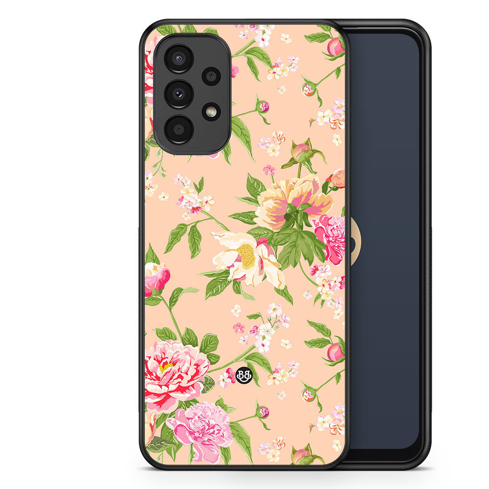 Samsung Galaxy A13 Case - Peony Flowers