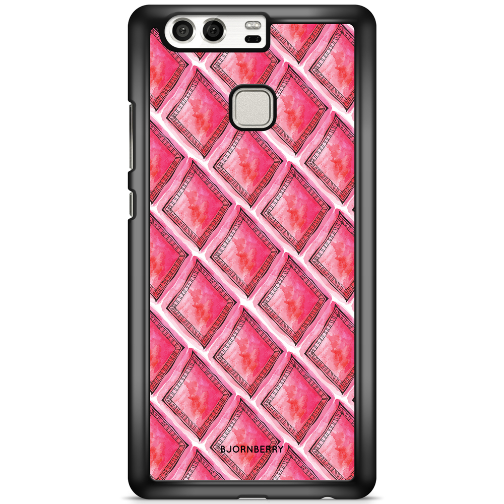 Huawei P9 Case - Red Rhombus