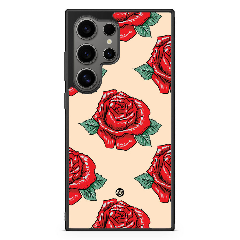 Samsung Galaxy S24 Ultra Case - Rose Pattern