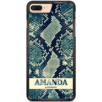 iPhone 7 Plus Custom Skal - Custom Blue Snake