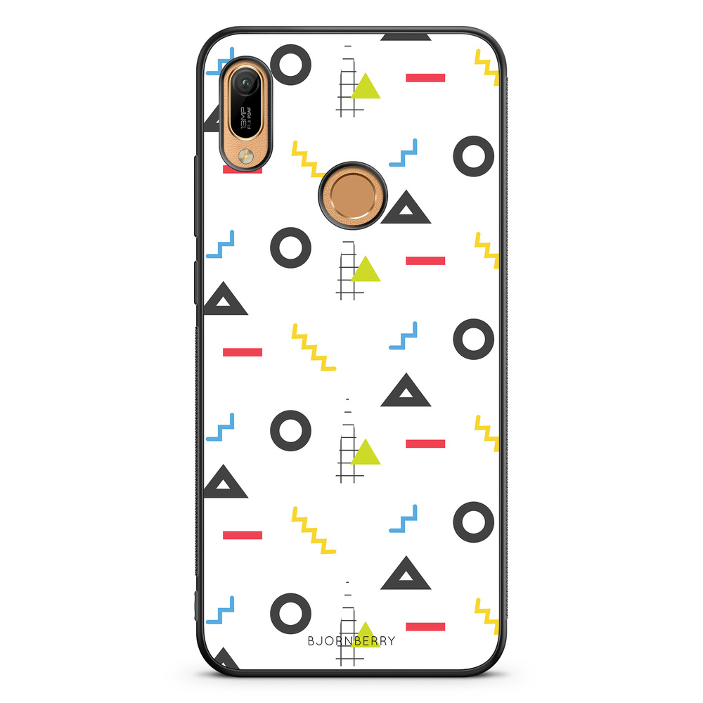 Huawei Y6 2019 Case - 80s Pattern