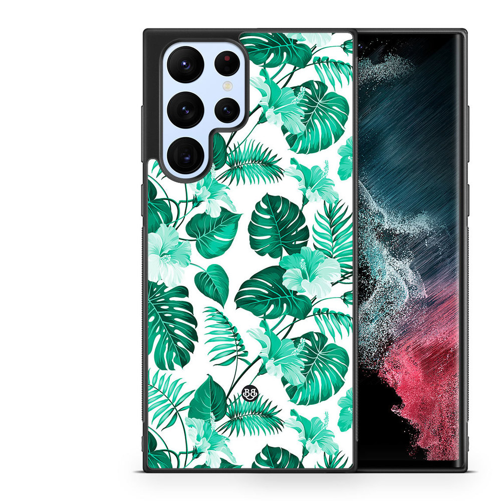 Samsung Galaxy S22 Ultra 5G Case - Turquoise Flowers