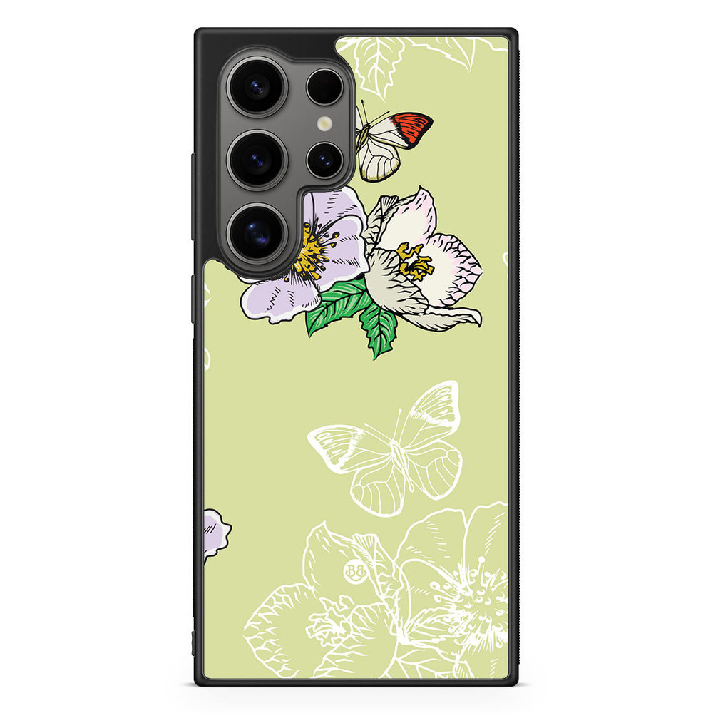Samsung Galaxy S24 Ultra Case - Butterfly Flower