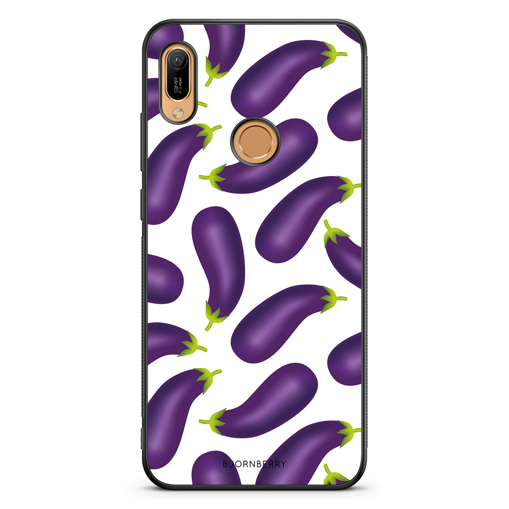 Huawei Y6 2019 Case - Eggplant Pattern