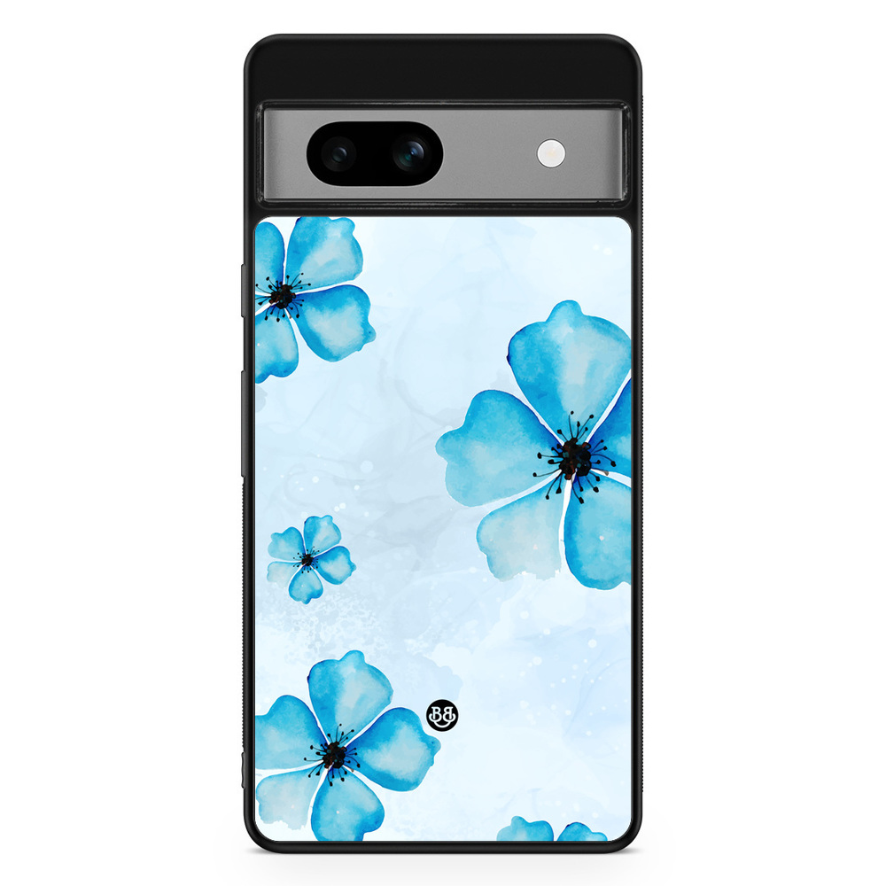 Google Pixel 7a Case - WILD BLOOM - Blue Bloom