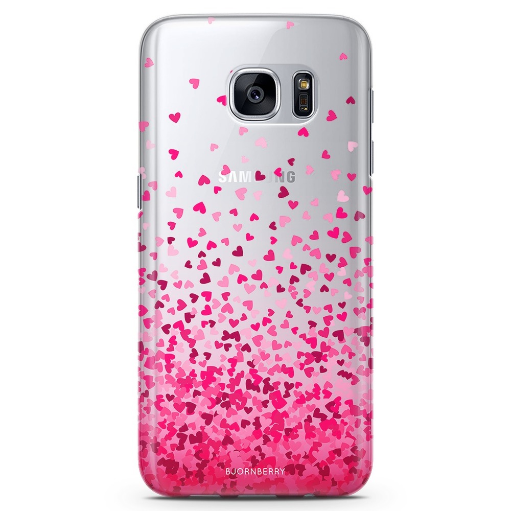 Samsung Galaxy S7 TPU Case - Heart Confetti