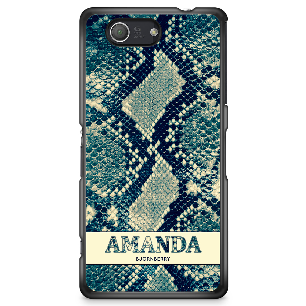 Sony Xperia Z3 Compact Case Custom - Custom Blue Snake