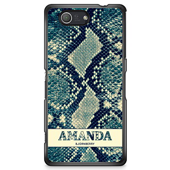 Sony Xperia Z3 Compact Skal Custom - Custom Blue Snake