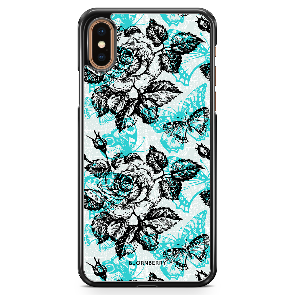 iPhone XS Max Case - Roses & Butterflies
