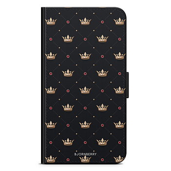 Samsung Galaxy A42 5G Wallet Case - Golden Crowns