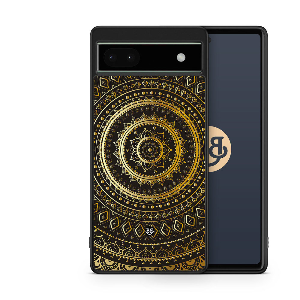 Google Pixel 6a Case - Gold Mandala