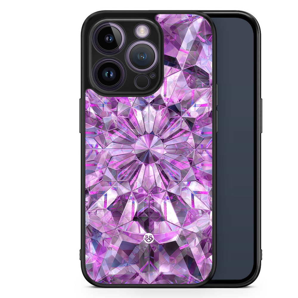 iPhone 14 Pro Case - Purple Crystals