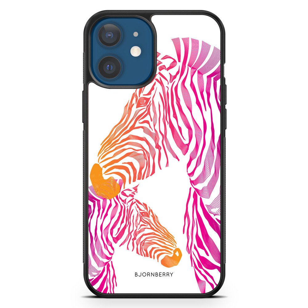 iPhone 12 Mini Case - Pink Zebras