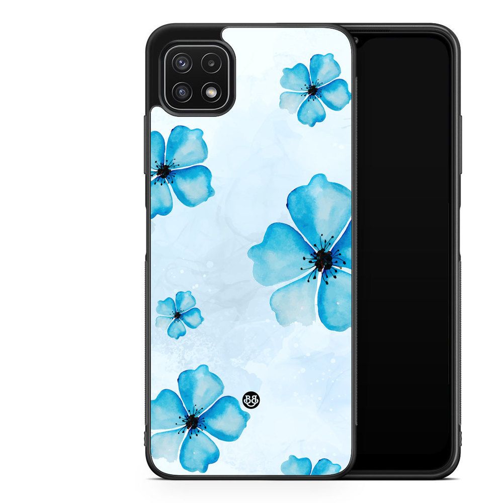 Samsung Galaxy A22 5G Case - WILD BLOOM - Blue Bloom